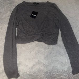 Forever 21 knotted long sleeve top